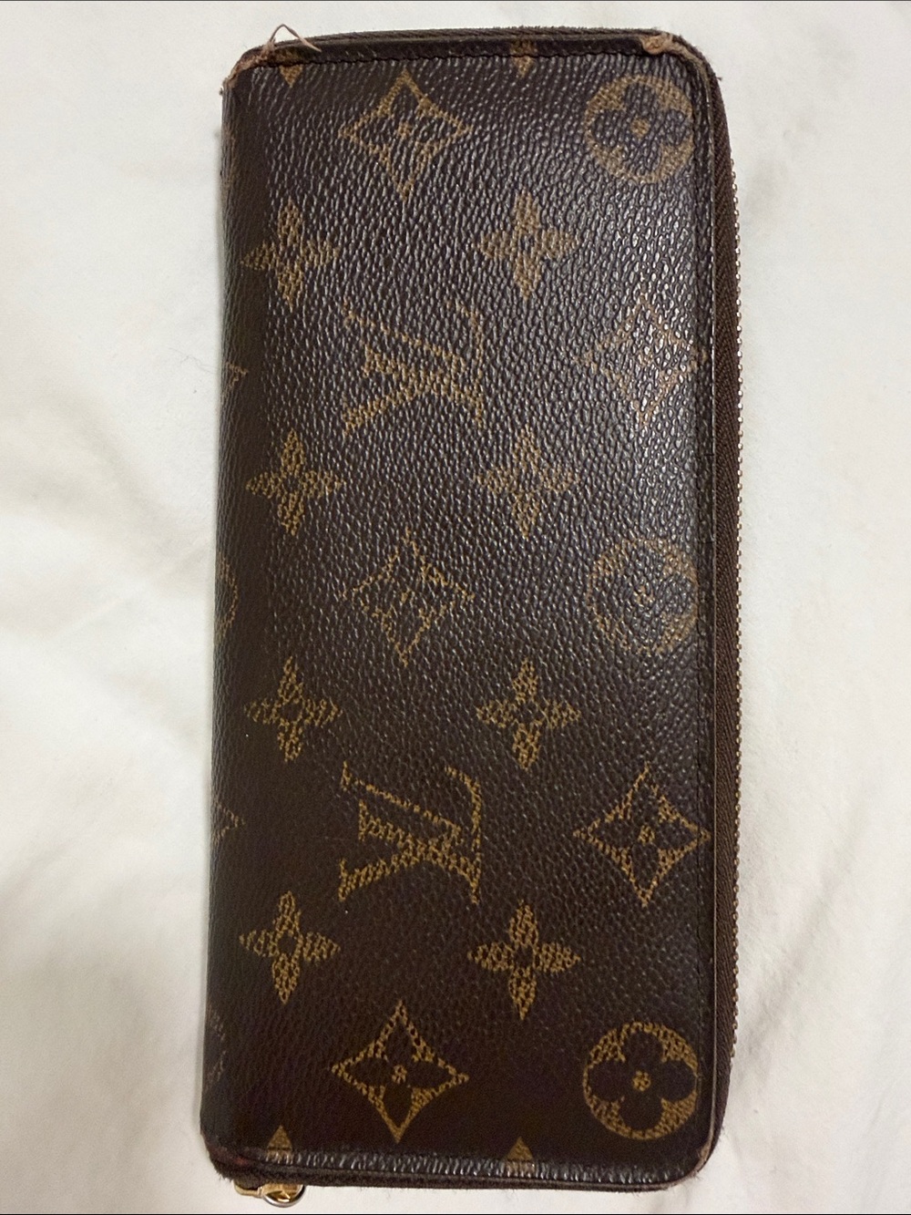 Louis Vuitton Monogram Zip Wallet - Brown and Tan